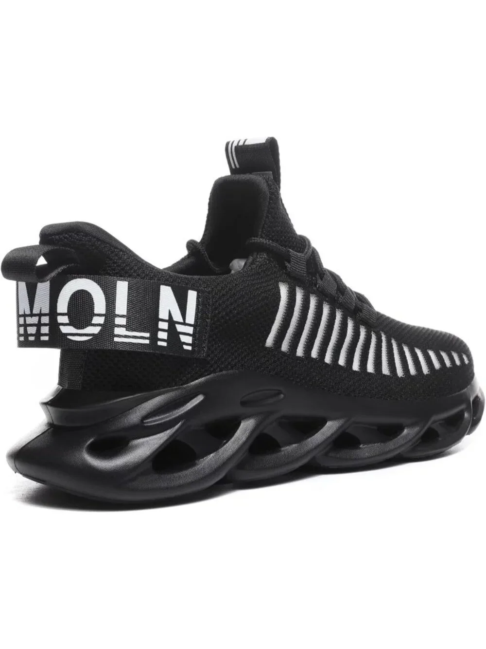 🆕Men's Dark Black Slip on Breathable Walking Shoes Ultra Lightweight Casual